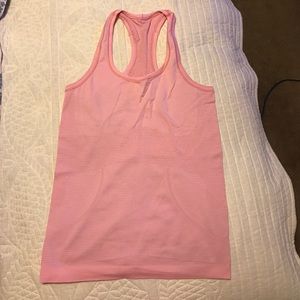Lulu lemon light pink razor back tank